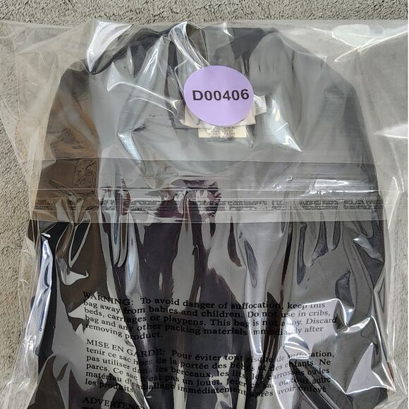 Vintage 80s Johardin Jacket Womens 10 Black Wool Pleated Double-Breasted Blazer - Picture 9 of 9